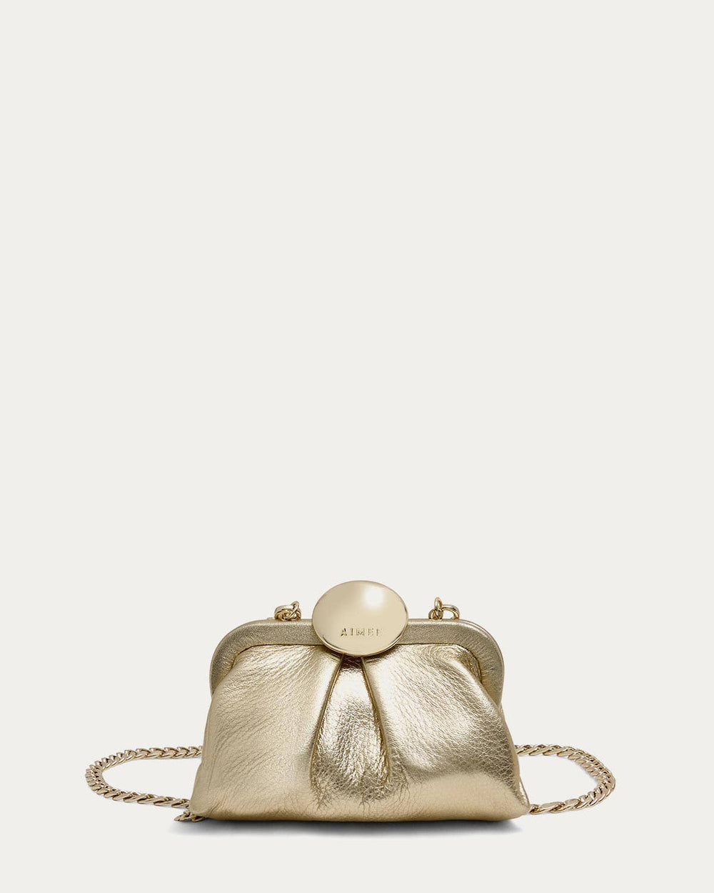 Full Circle Micro Crossbody: Warm Champagne