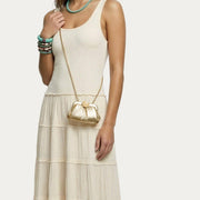 Full Circle Micro Crossbody: Warm Champagne