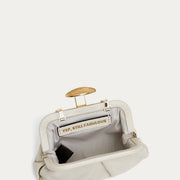 Full Circle Micro Crossbody: Chalk Crinkle