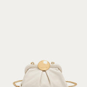 Full Circle Micro Crossbody: Chalk Crinkle