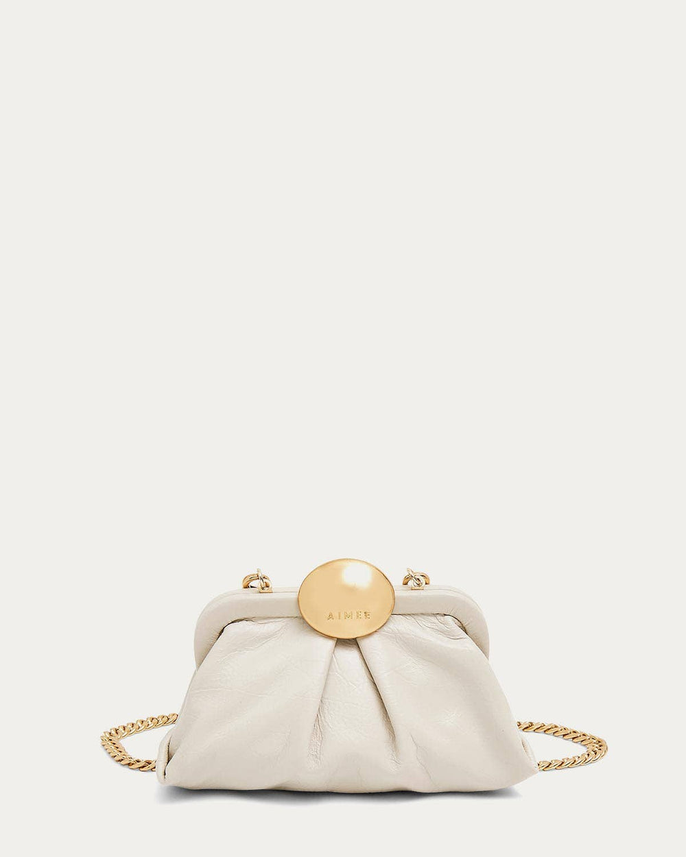 Full Circle Micro Crossbody: Chalk Crinkle