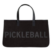 Black Canvas Tote - Pickleball