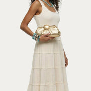 Full Circle Clutch: Warm Champagne
