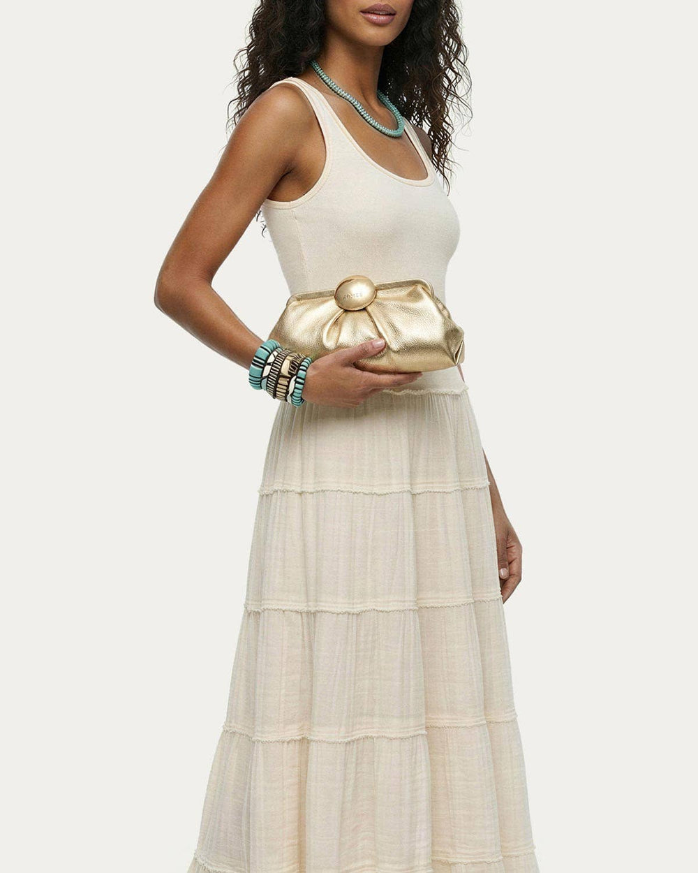 Full Circle Clutch: Warm Champagne