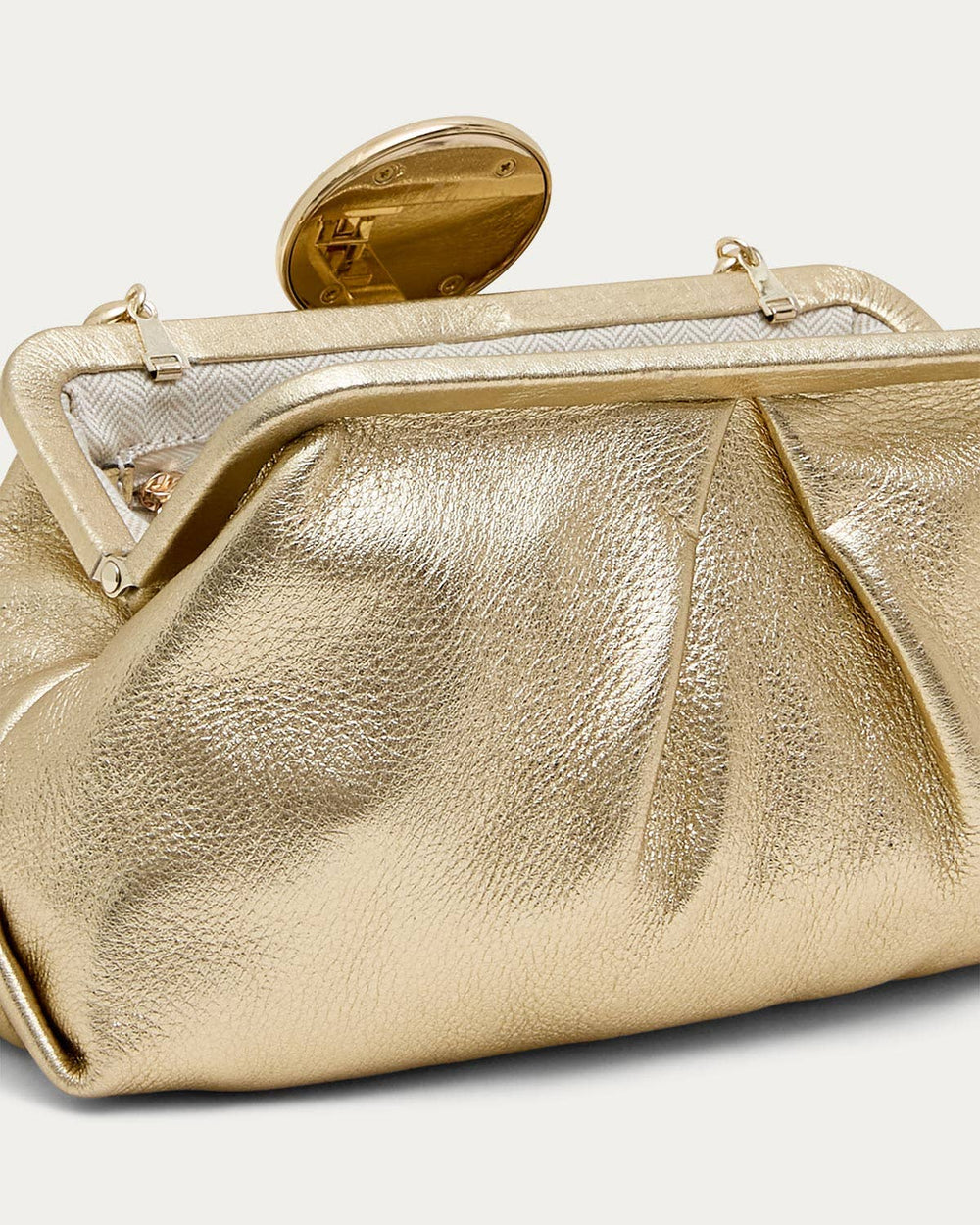 Full Circle Clutch: Warm Champagne