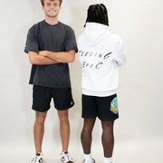 Feeling Epic Acid Wash Hoodie – White + Black Edition