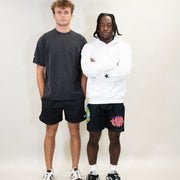 Feeling Epic Acid Wash Hoodie – White + Black Edition