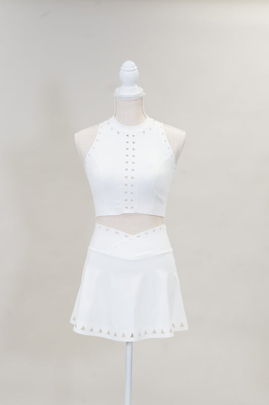 The Epic Sport Skirt Set - White