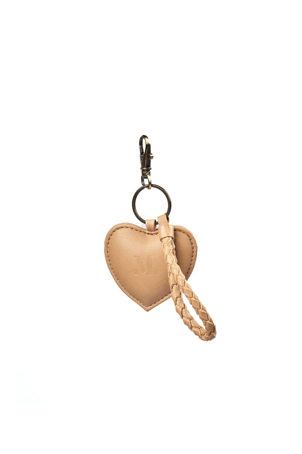 Puffy Heart Keychain - Sand