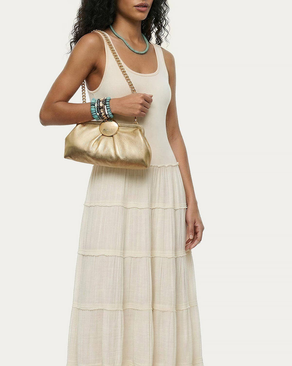 Full Circle Clutch: Warm Champagne