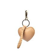Puffy Heart Keychain - Sand